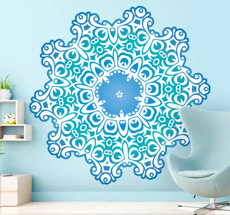 Intricate Botanical Print decoration wall sticker - TenStickers