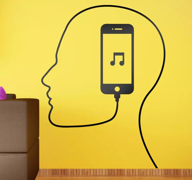 iTunes Man Wall Decal - TenStickers