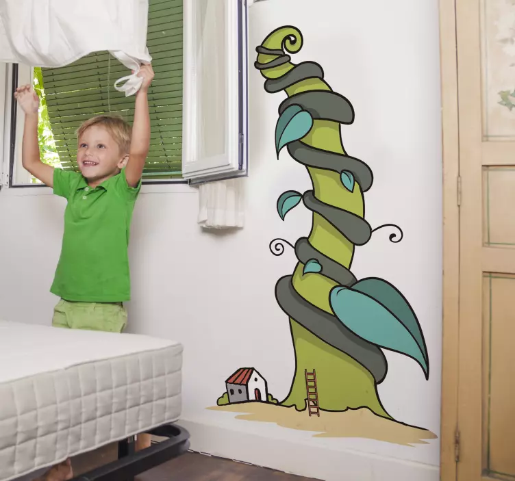 Jack and the Beanstalk Wall Sticker - TenStickers