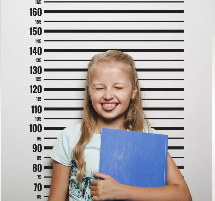 Jail meter  height chart wall sticker - TenStickers