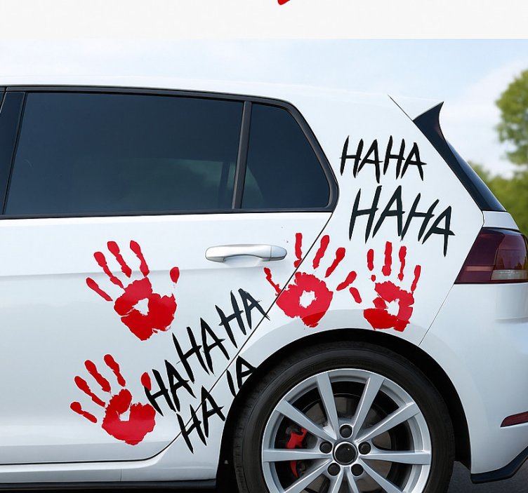 Joker Style Side Graphic car decal - TenStickers