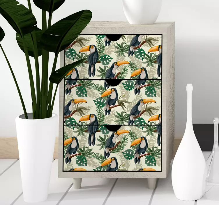 Jungle furniture vinyl sticker - TenStickers