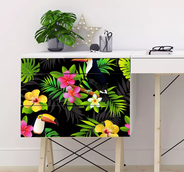 Jungle Plants furniture sticker - TenStickers