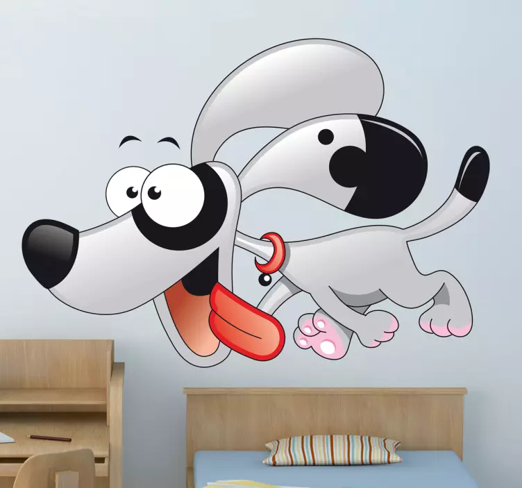 Kid's Dog vinyl Wall Sticker - TenStickers