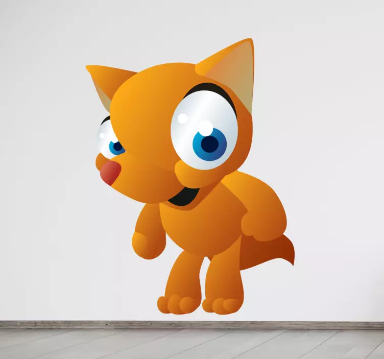 Kids Fox Wall Sticker - TenStickers