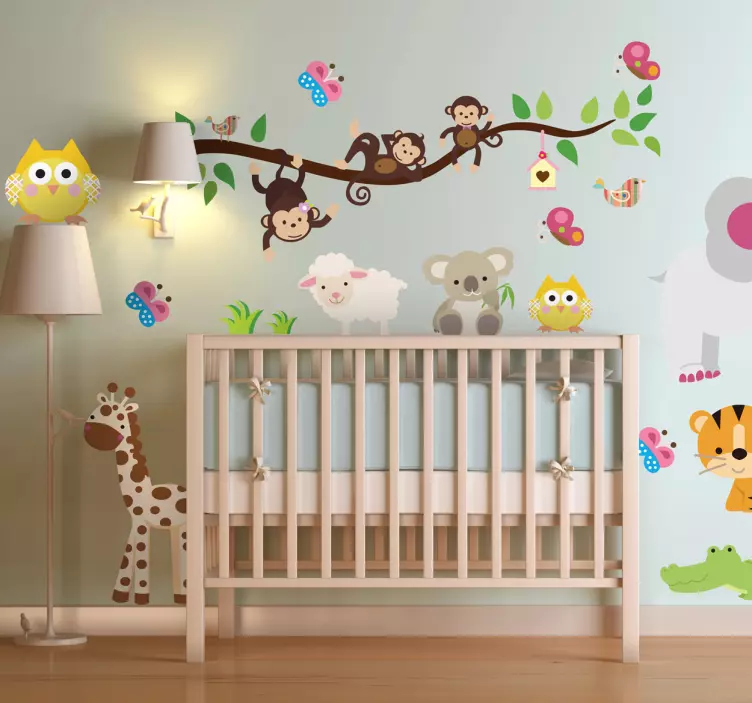 Kids Jungle Animal Wall Sticker - TenStickers