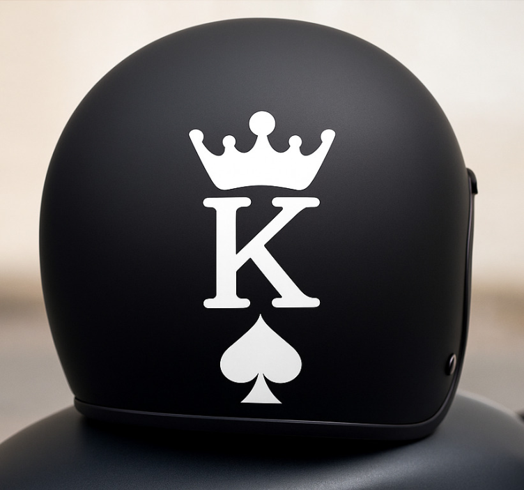 King of Spades motorcycle decal - TenStickers