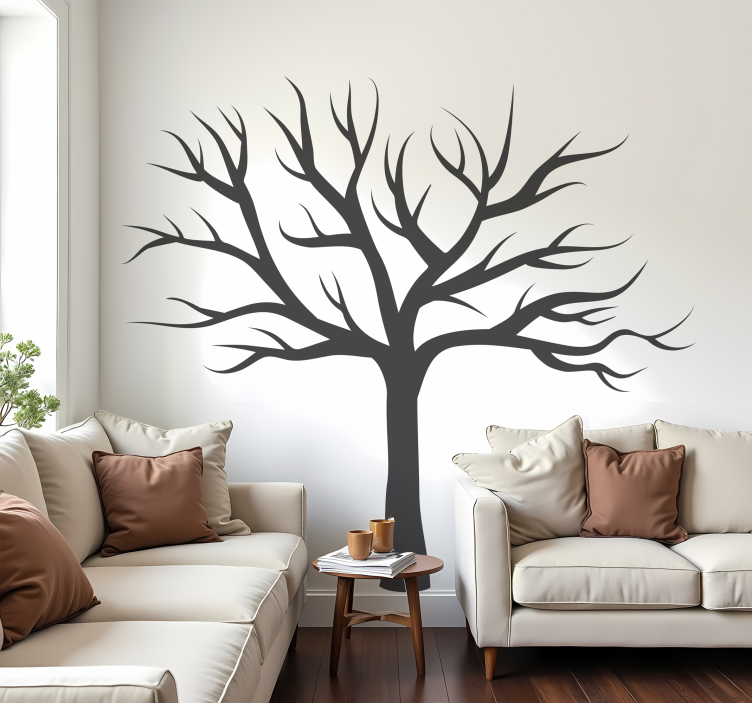 Leafless tree wall decal - TenStickers
