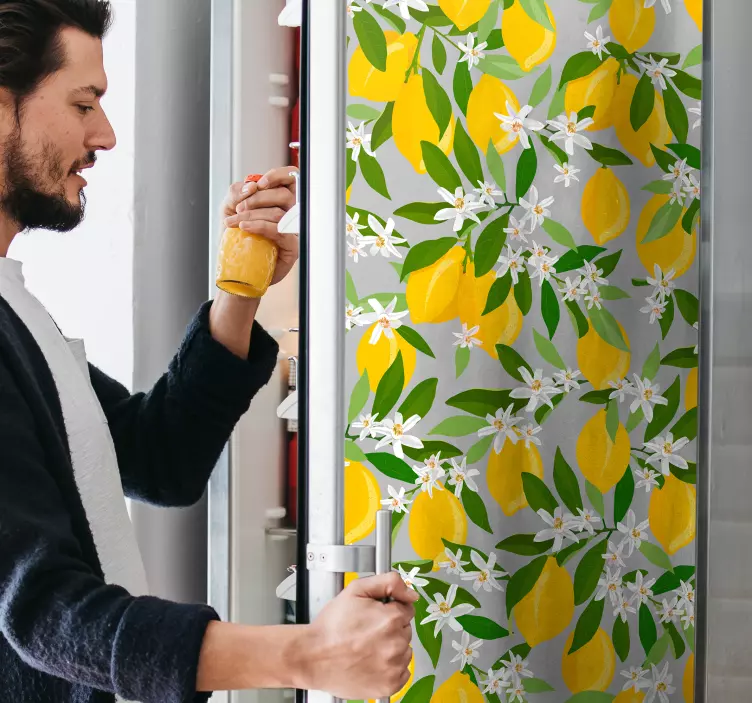 Lemon tree fridge sticker - TenStickers