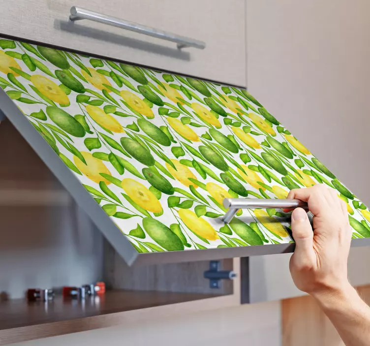 Lemons and Limes  furniture sticker - TenStickers