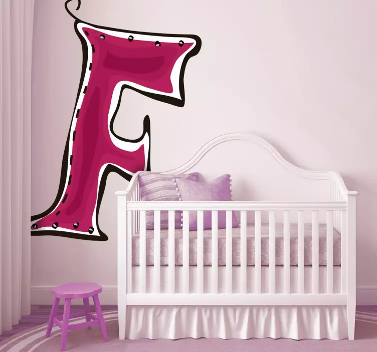 Letter F Sticker - TenStickers
