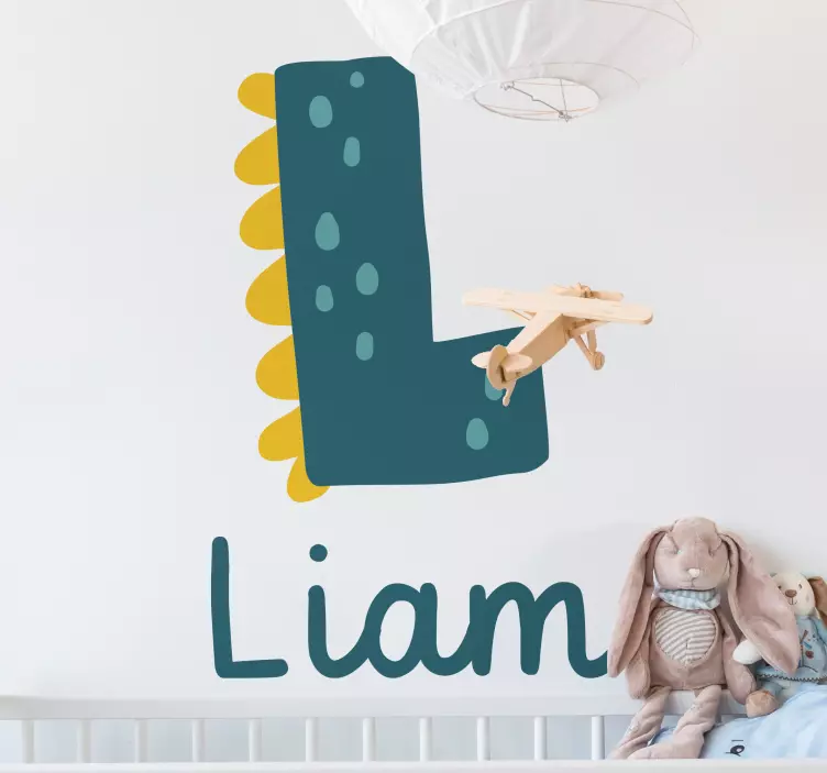 Liam's playful letter wall stickers for kids - TenStickers