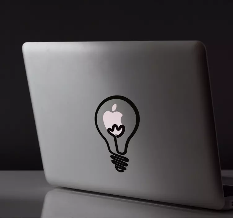Light Bulb Laptop Sticker - TenStickers