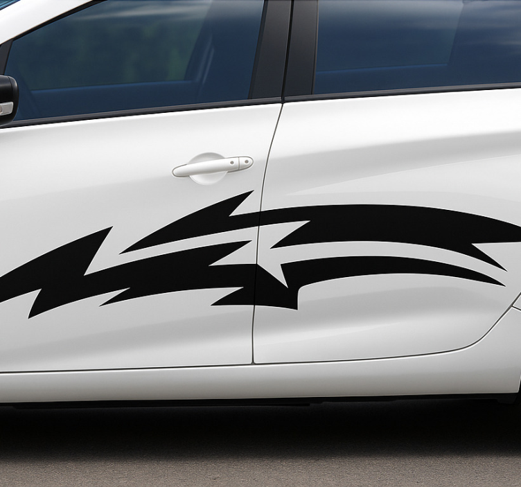Linear speed design car decal - TenStickers
