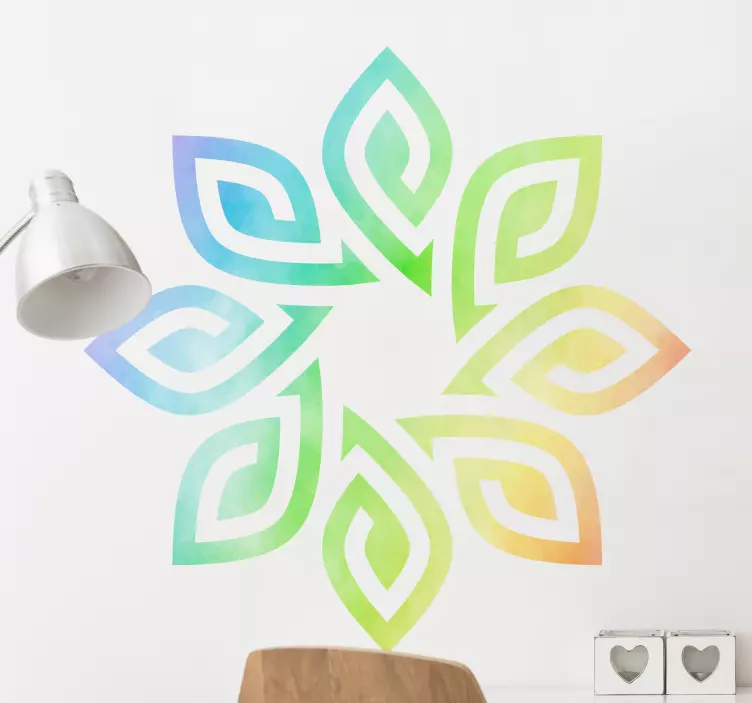Lively leaf concept decoration wall sticker - TenStickers