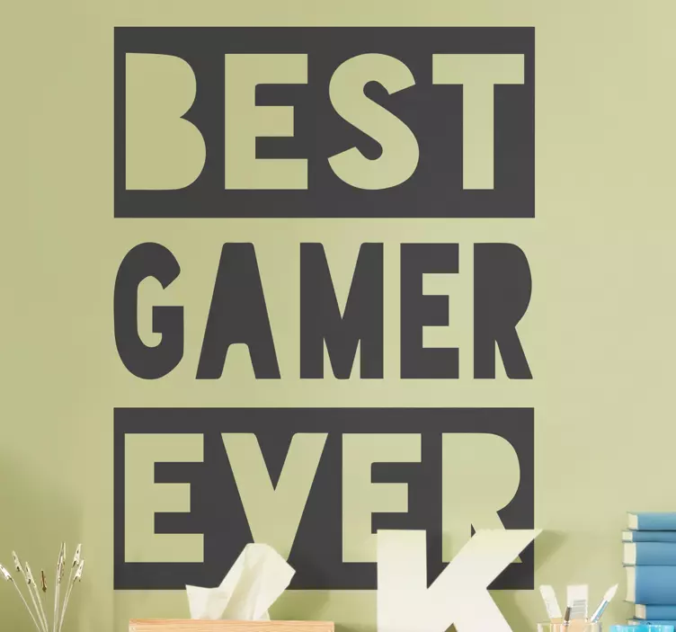 Location wall sticker bold gamer declaration - TenStickers