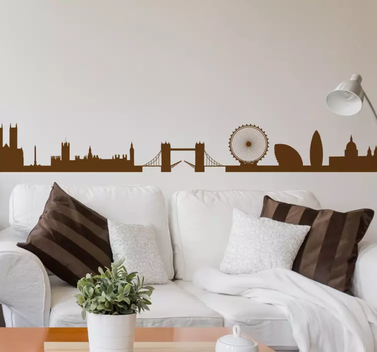 London Skyline Wall Sticker - TenStickers