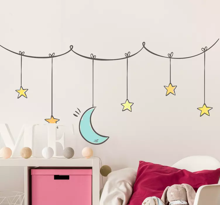 Lunar and Celestial Bodies wall stickers for kids - TenStickers