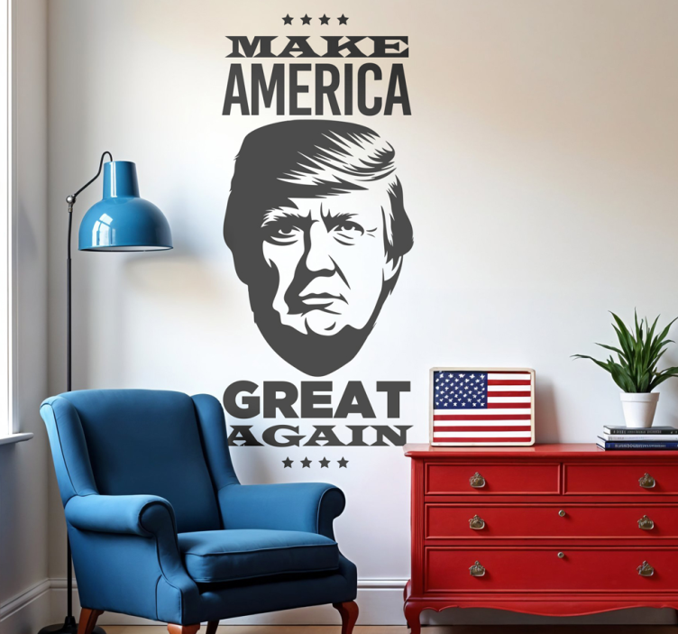 make America great again wall sticker - TenStickers