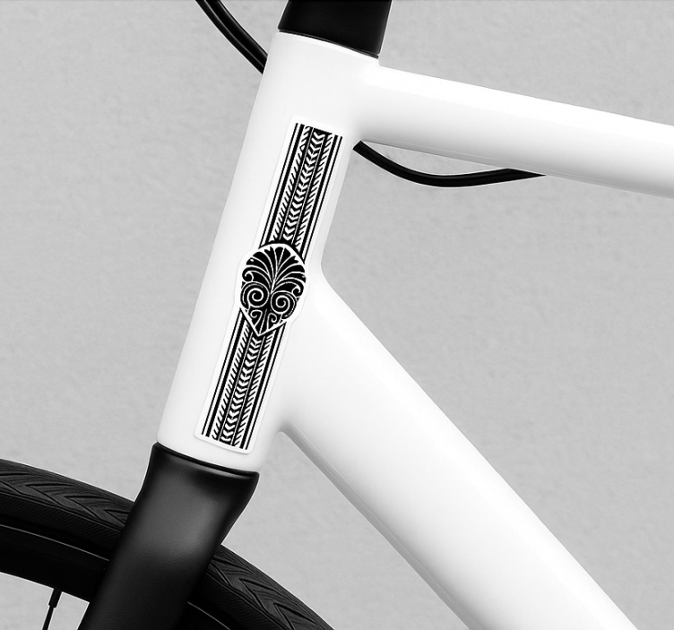 Maori tribal sheet bike sticker - TenStickers