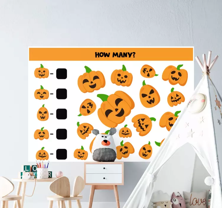 Maths operations halloween sticker - TenStickers