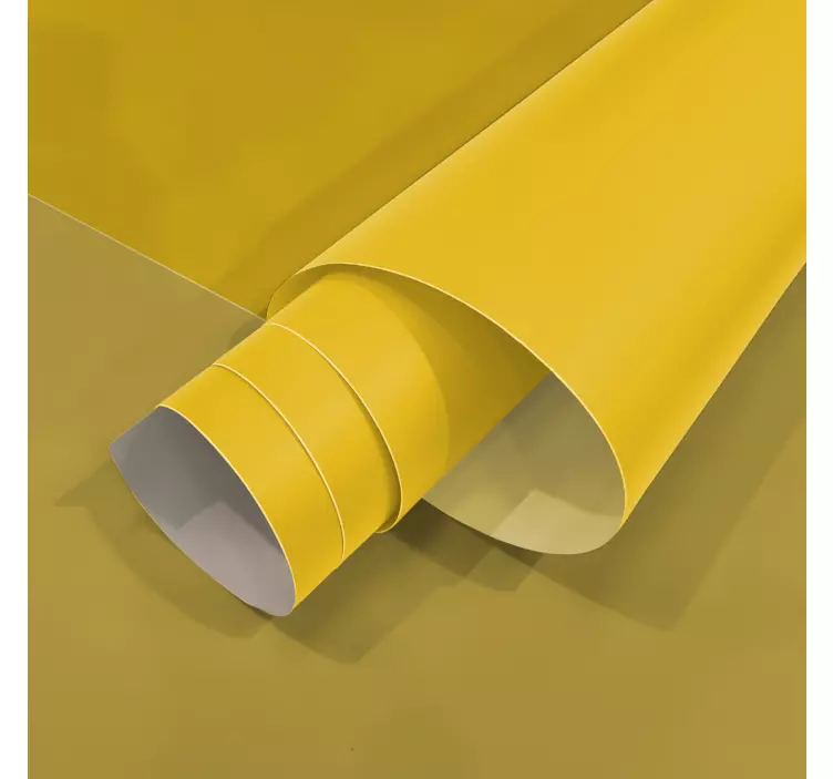 Matte Yellow furniture decal  - TenStickers