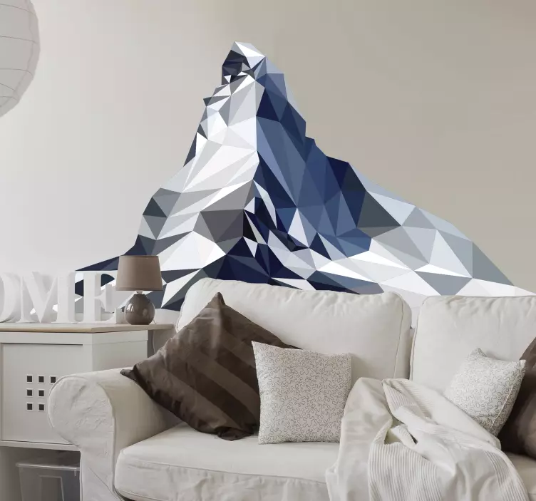 Matterhorn mountain wall decal - TenStickers