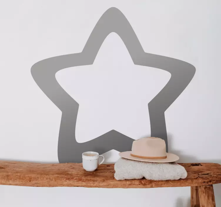 Metal star gradient  wall sticker - TenStickers