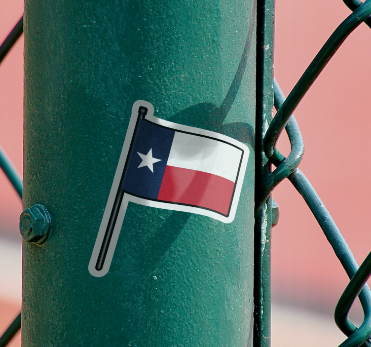Tiny Texas Flag Decal wall sticker - TenStickers