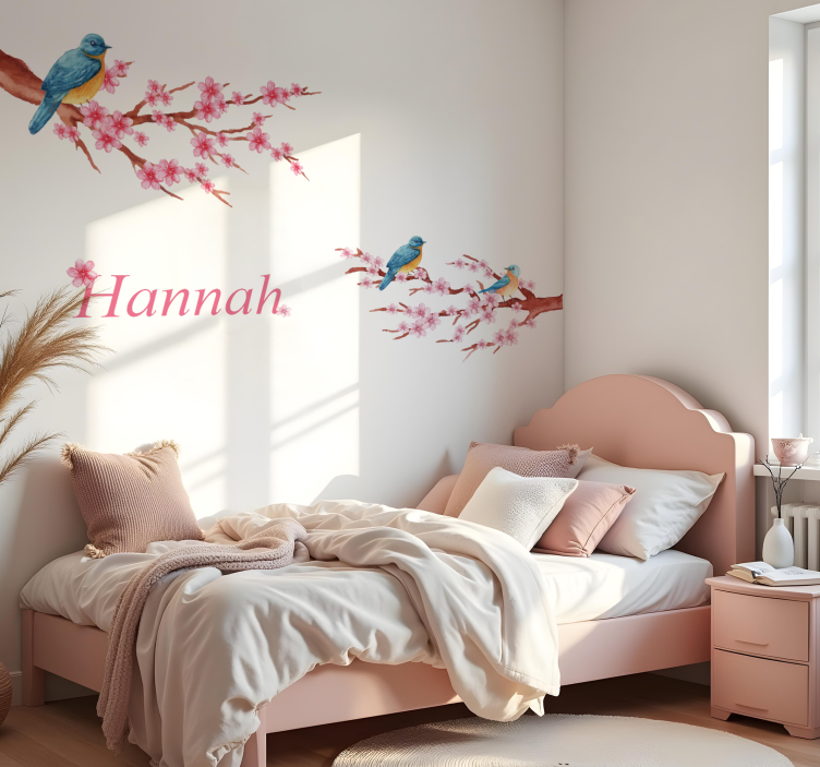 Minimalist peaceful blossom wall decal - TenStickers