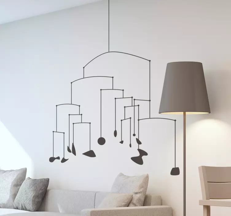 Mobius Shape Hanging location wall sticker - TenStickers