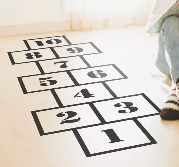 Modern Hopscotch floor sticker - TenStickers