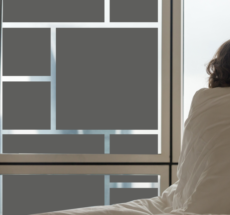 Monocolor pack of squadres  window sticker - TenStickers