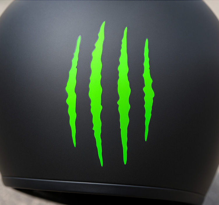 Monocolor scratches design motorcycle decal - TenStickers