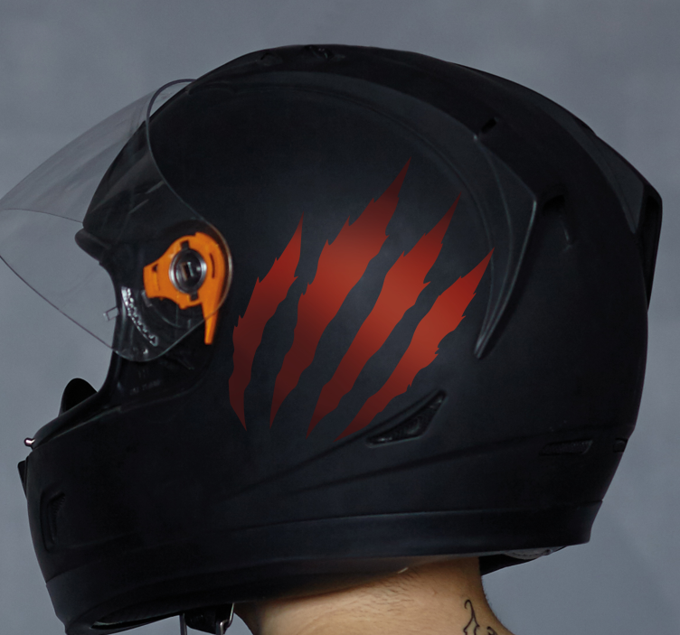 Monocolor scratches design motorcycle decal - TenStickers