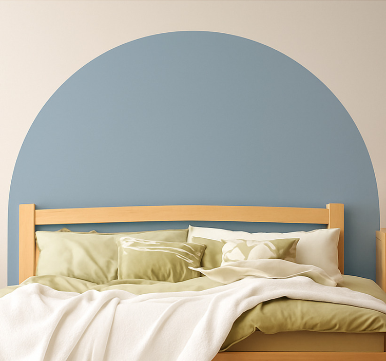 Monocolour arch wall decal for bedroom - TenStickers