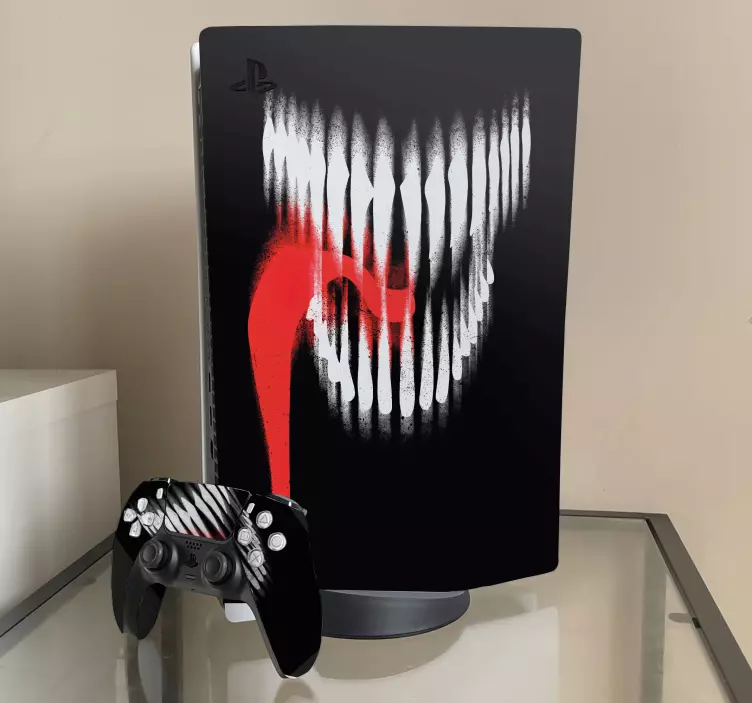 Monster mouth skin PS5 sticker - TenStickers