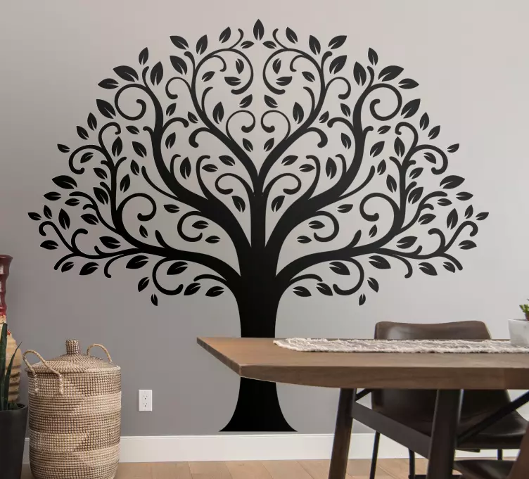 Moroccan tree design wall sticker for bedroom - TenStickers