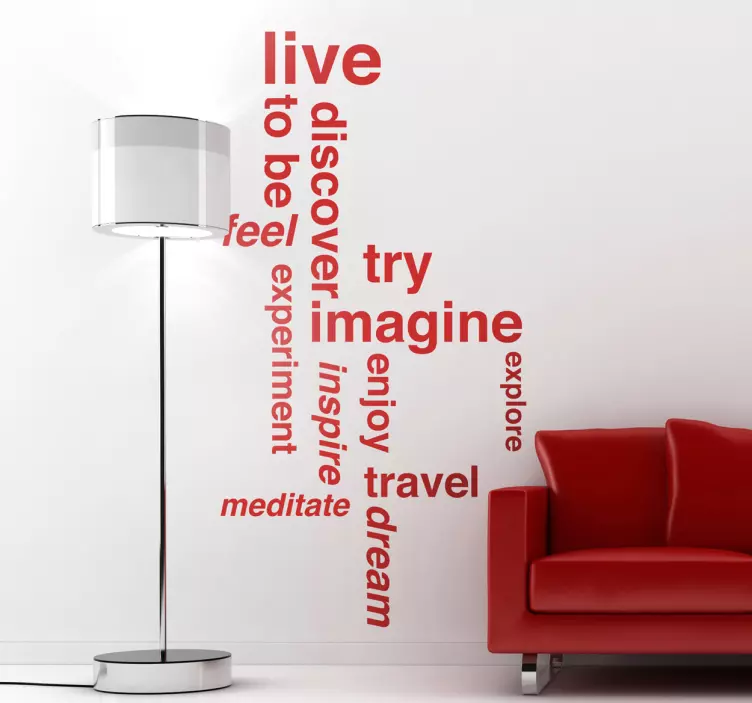Motivational Keywords Wall Sticker - TenStickers