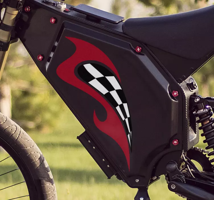 Motorcycle racing vinyl Decal - TenStickers