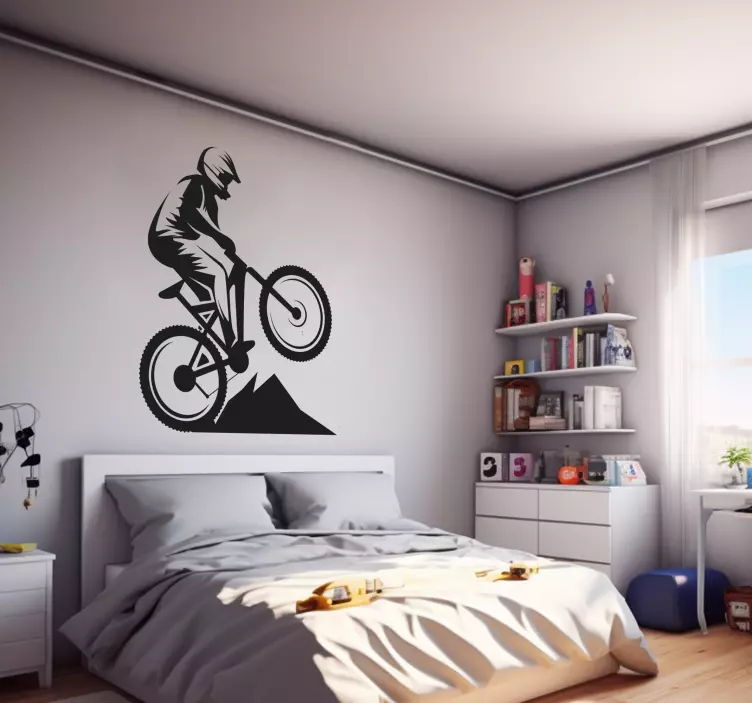 Mountain bike teenage wall sticker - TenStickers