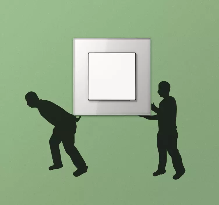 Moving Men Switch Sticker - TenStickers