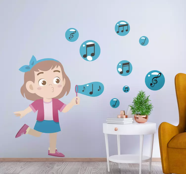 Musical Bubble Fun music wall sticker - TenStickers