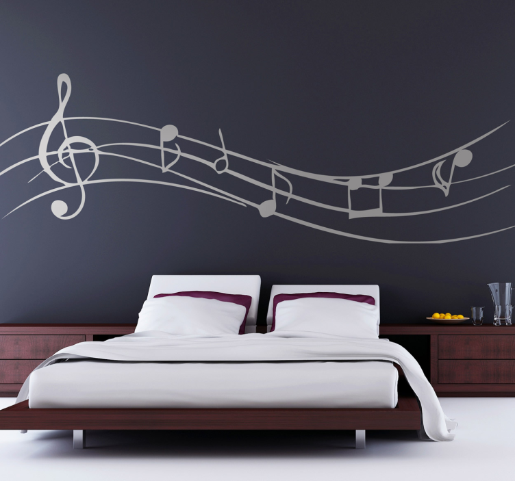 Musical Notes Wall Sticker - TenStickers