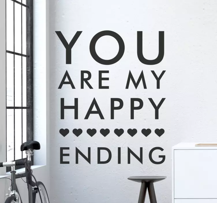 My Happy Ending Wall Sticker - TenStickers