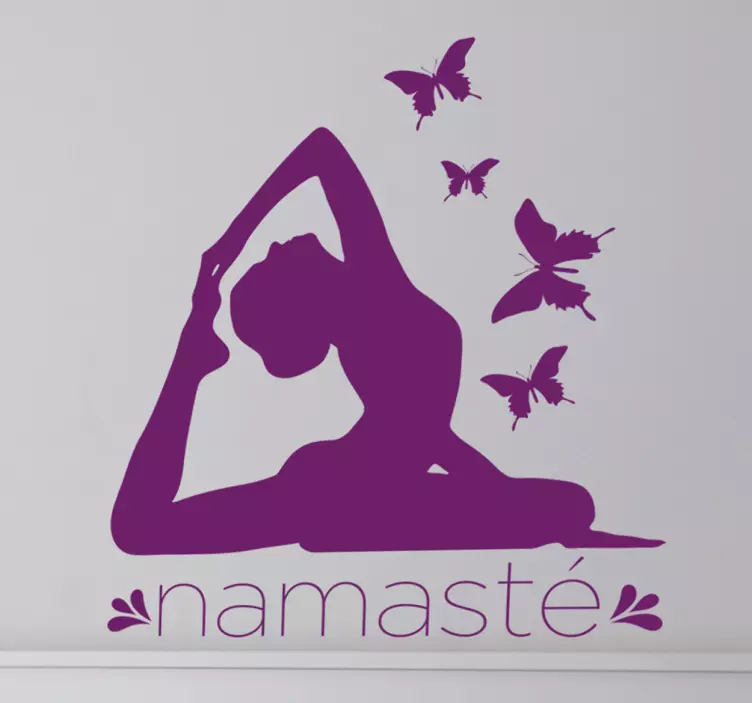 Namaste Decorative Yoga Sticker - TenStickers