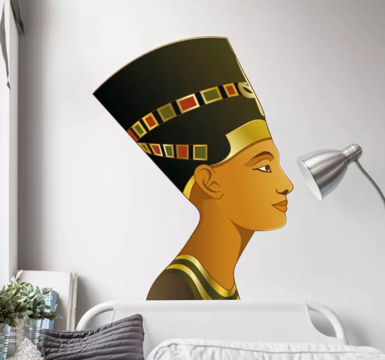 Nefertiti iPhone vinyl sticker - TenStickers