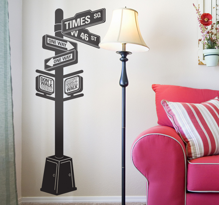 New York City Panel Wall Sticker - TenStickers