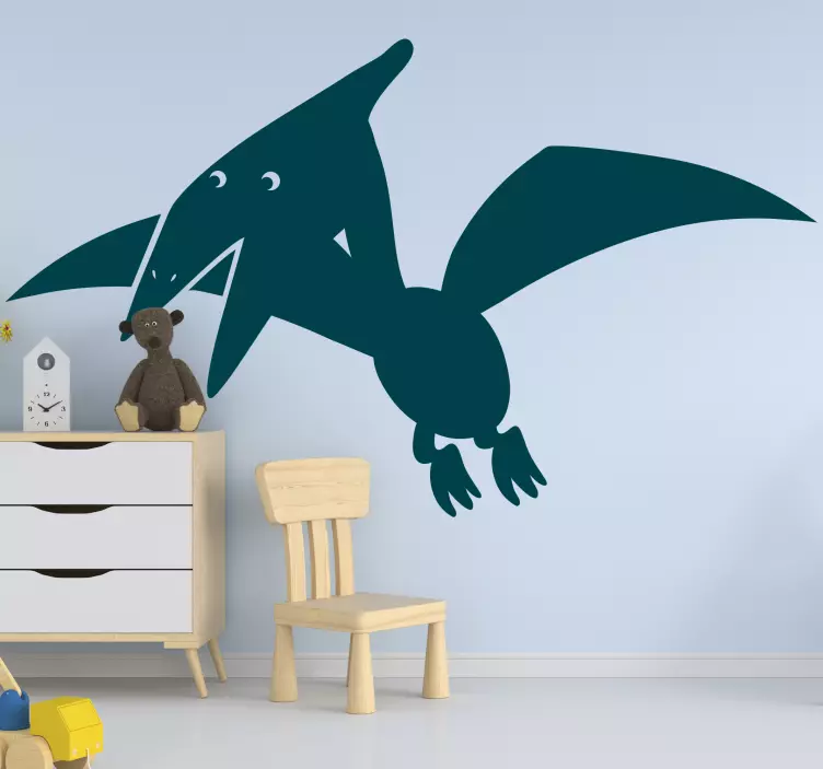 Nordic dino pterodactyl  dinosaur wall sticker - TenStickers
