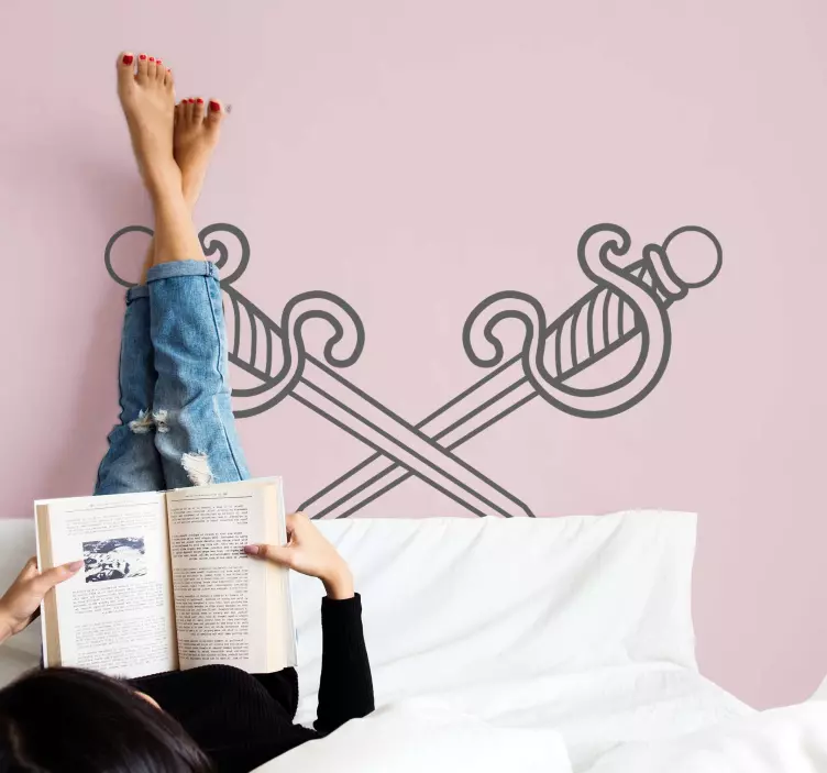 Object sticker intersecting blade design - TenStickers